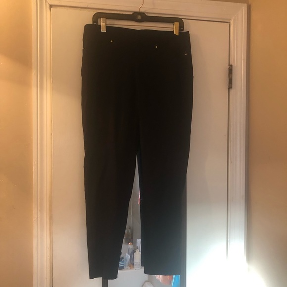 Rafaella Comfort Slim Ankle Pull On Dress Pants Size 8 Black Officewear… - Picture 6 of 10